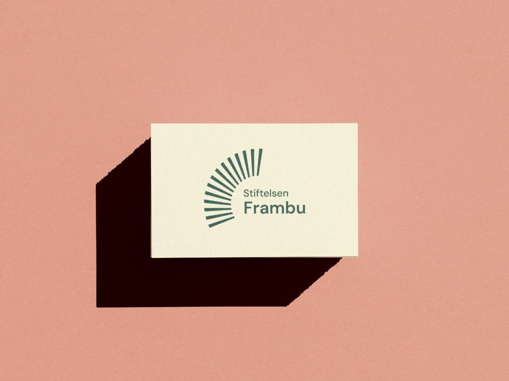 Mockup av logo på visittkort
